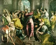 El Greco cleansing of the temple oil painting on canvas